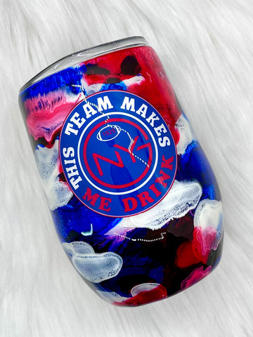 NY Team Wine Tumbler