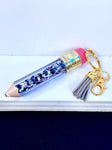 Glitter Pencil Keychain