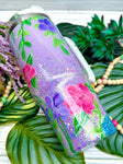 Hand Painted Floral 30oz grippy Tumbler